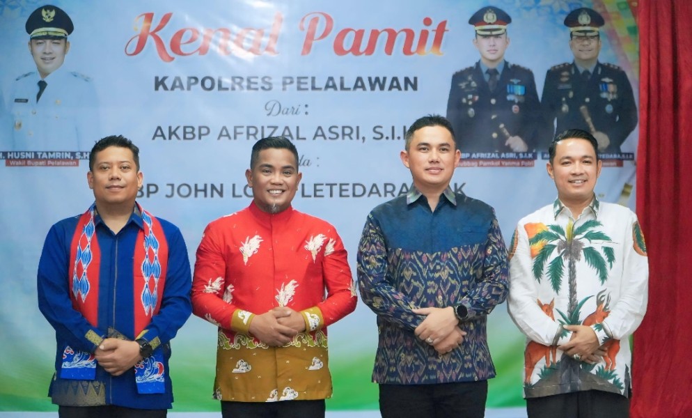 Gelar Acara Kenal Pamit Kapolres, Pemkab Pelalawan Dukung Sinergitas Bersama Polri