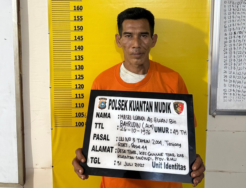 Seorang Petani di Kuansing Aniaya Istri hingga Luka Parah, Pelaku Diamankan Polisi