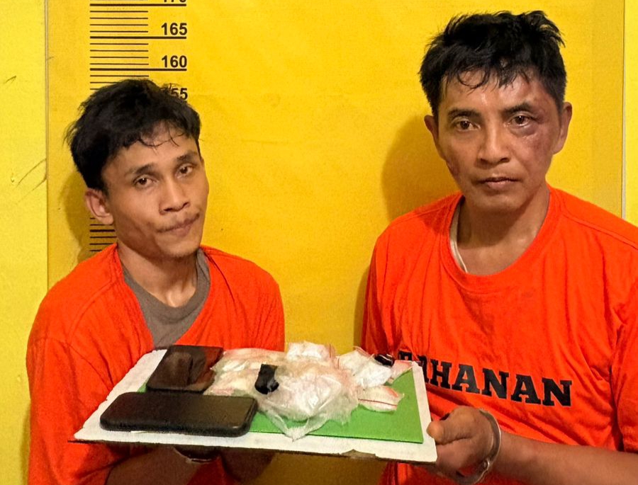 Polsek Kelayang Ungkap Peredaran Narkoba di Wilayah Lirik, Ratusan Gram Sabu Disita, 3 Tersangka Diangkut