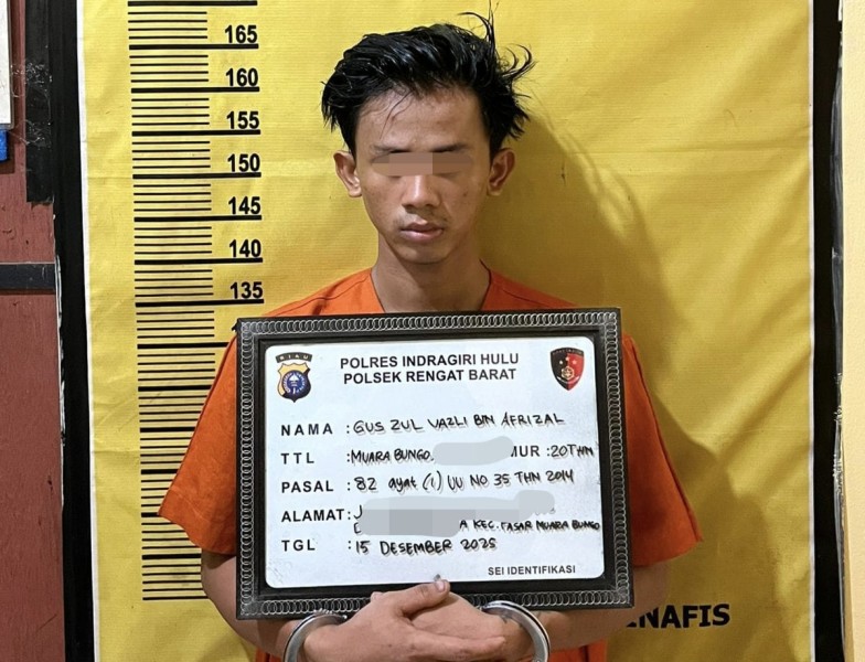 Karyawan Pasar Malam Asal Jambi Diringkus Polsek Rengat Barat Terkait Dugaan Pencabulan Anak