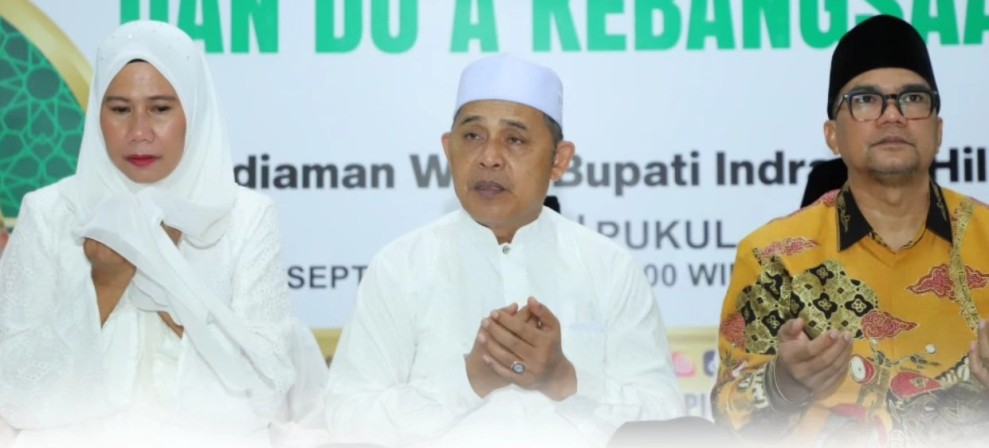 Bupati Inhil Hadiri Peringatan Maulid Nabi Muhammad SAW 1447 H dan Do'a Kebangsaan di Kediaman Wabup Inhil