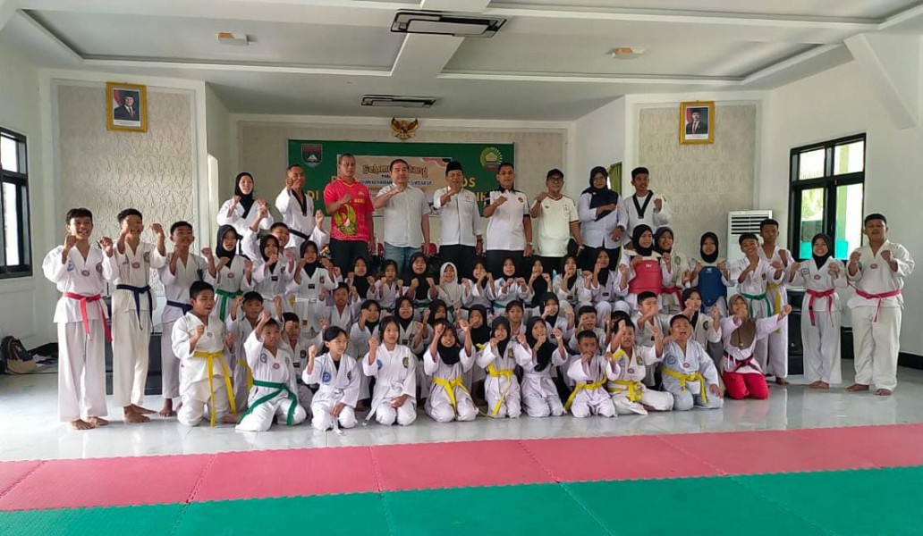 Pengkab TI Inhil Gelar Ujian Kenaikan Tingkat GEUP Atlet Taekwondo