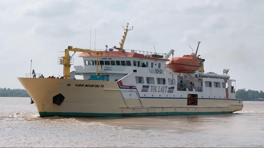 KM Sabuk Nusantara 110 Tiba di Pelabuhan Tembilahan, Tawarkan Layanan Pelayaran Dua Kali Sebulan