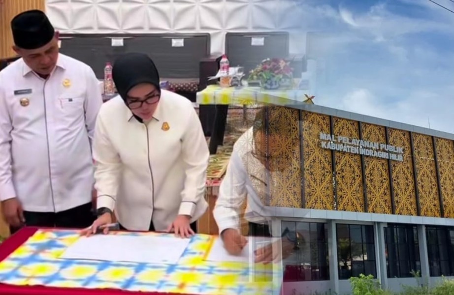 Teken Perjanjian Kerjasama, Bupati Inhil Targetkan Gerai MPP Akhir Tahun Berfungsi
