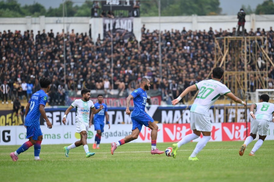 Gol Telat Rudiana Buyarkan Kemenangan Asykar Bertuah, PSPS VS PSMS Berakhir Imbang