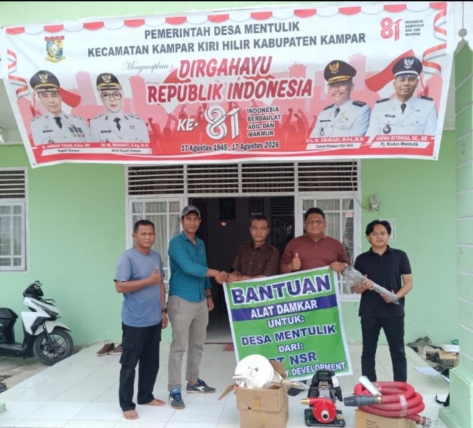 Kolaborasi Cegah Karhutla, PT NSR Bantu Perkuat Kesiapan MPA Desa Mentulik