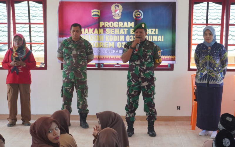 Dukung Program Makan Bergizi, Kodim Dumai Sambangi Pondok Pesantren Al Huda
