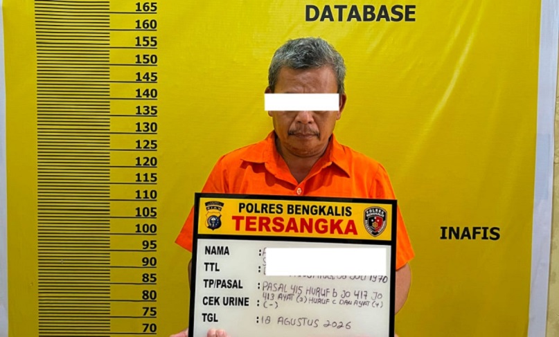 Dituduh Cabuli Bocah 6 Tahun di Sekolah, Pria Lansia Berstatus PNS di Rupat Ditahan Polres Bengkalis