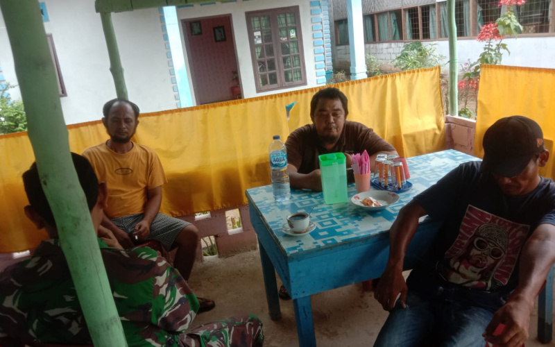 Koramil 02 Giat Komunikasi Sosial, Jaga Lingkungan Sekitar