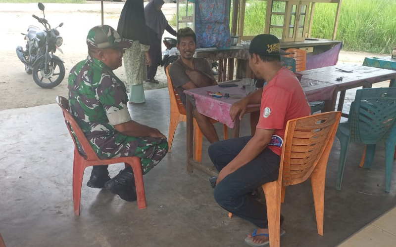 Koramil 02 Jaga Keamanan Jalur Pipa Minyak Pertamina