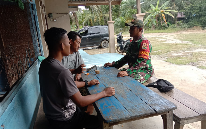 Koramil 03 Sungai Sembilan Bincang Mengenai Keamanan dan Ketertiban