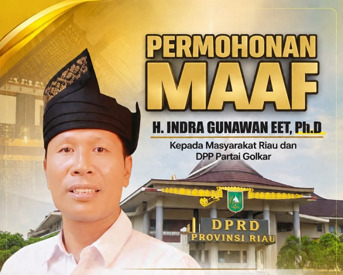 Babak Akhir Teater Memalukan, Giliran Indra Gunawan Eet Minta Maaf Usai Pamer Otot di DPRD Riau