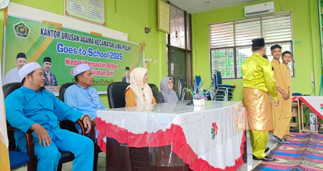 Cegah Problematika Remaja, KUA Lima Puluh Gelar KUA Goes to School