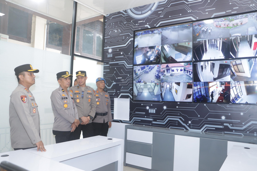 AKBP Farouk Periksa Ruang Penting Polres Inhil