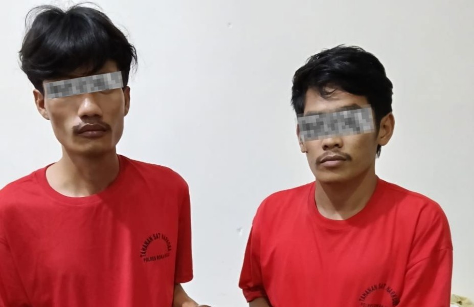 Dua Pria Diamankan Saat Transaksi Narkoba di Ujung Batu Rohul