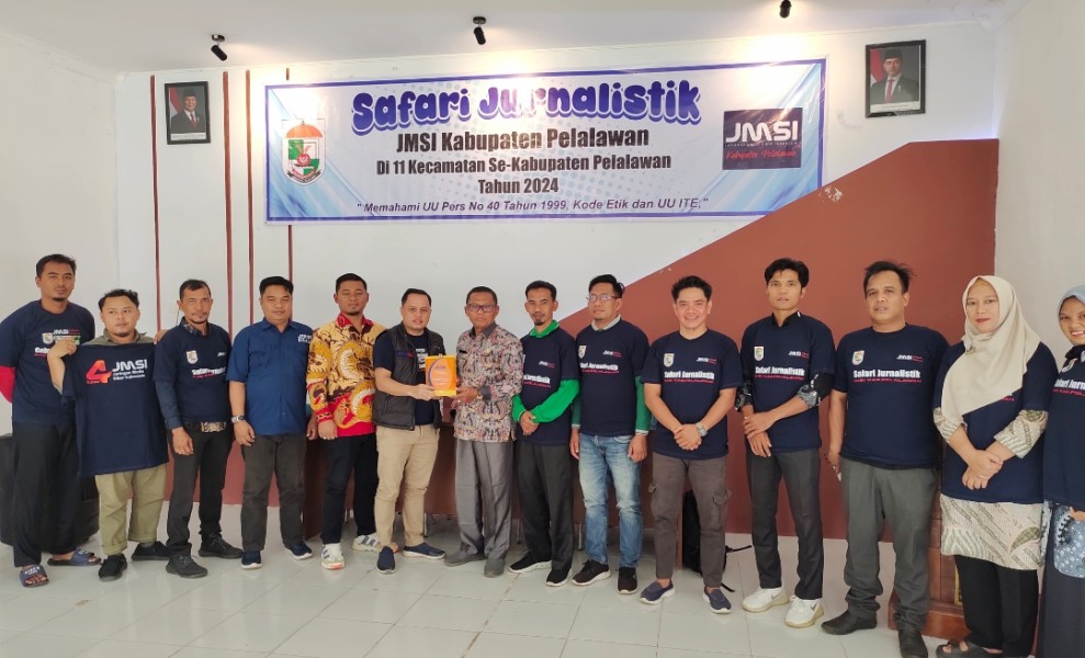 JMSI Pelalawan Gelar Safari Jurnalistik di Pangkalan Lesung