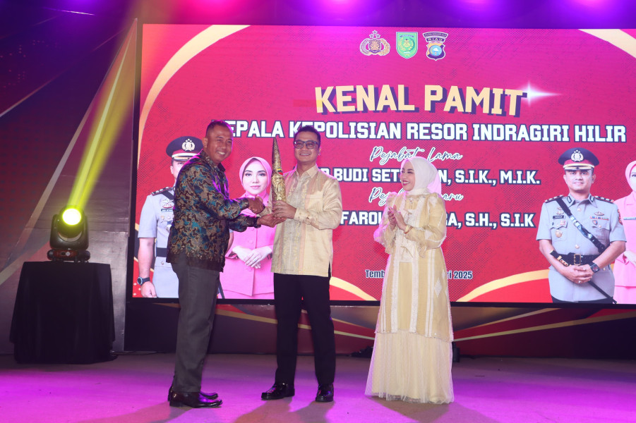 Kasdim 0314/Inhil Hadiri Pisah Sambut Kapolres Inhil
