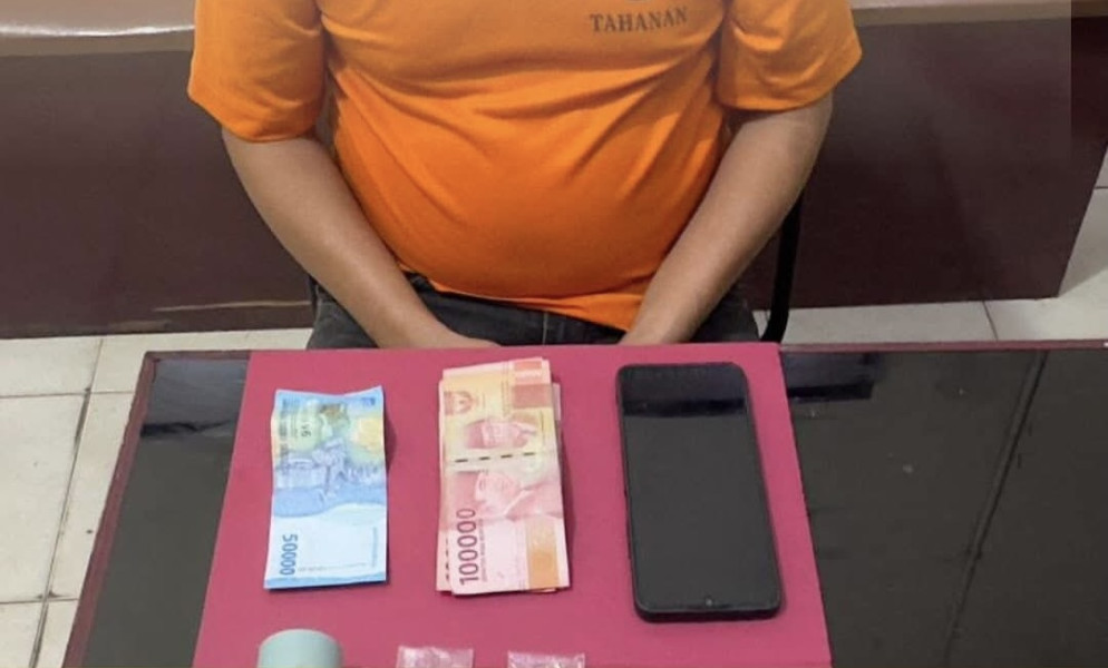 Polsek Tembilahan Hulu Tangkap Pengedar Narkoba, 12 Paket Sabu Diamankan