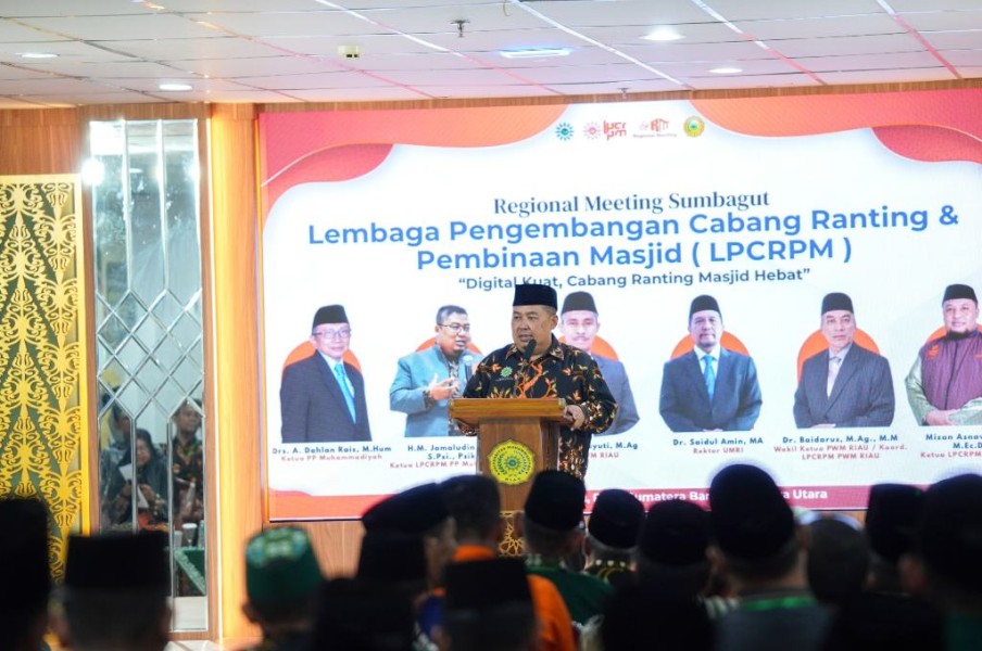 PWM Riau Tuan Rumah Regional Meeting LPCRPM Sumbagut, Perkuat Ditigitalisasi Cabang, Ranting, dan Masjid