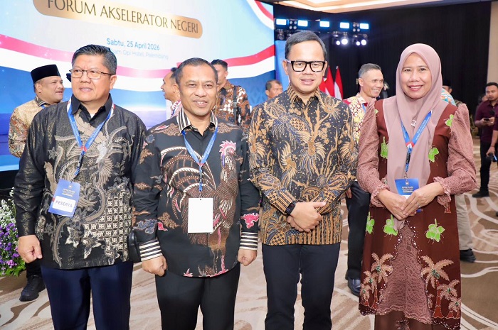Wabup Inhil Hadiri Acara Apresiasi Pemda Berprestasi 2026 di Palembang