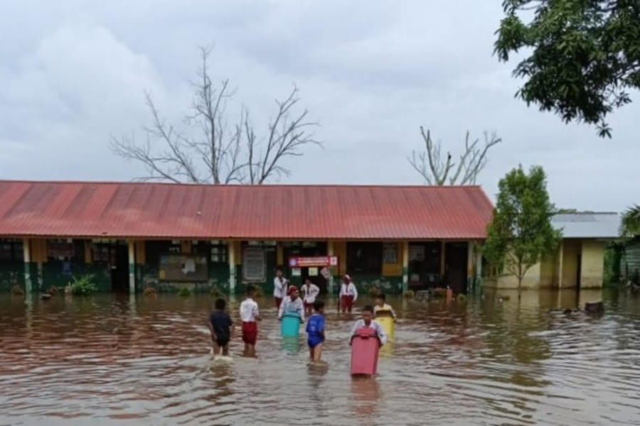 24 Sekolah di Pelalawan Terendam Banjir, Murid Terpaksa Libur