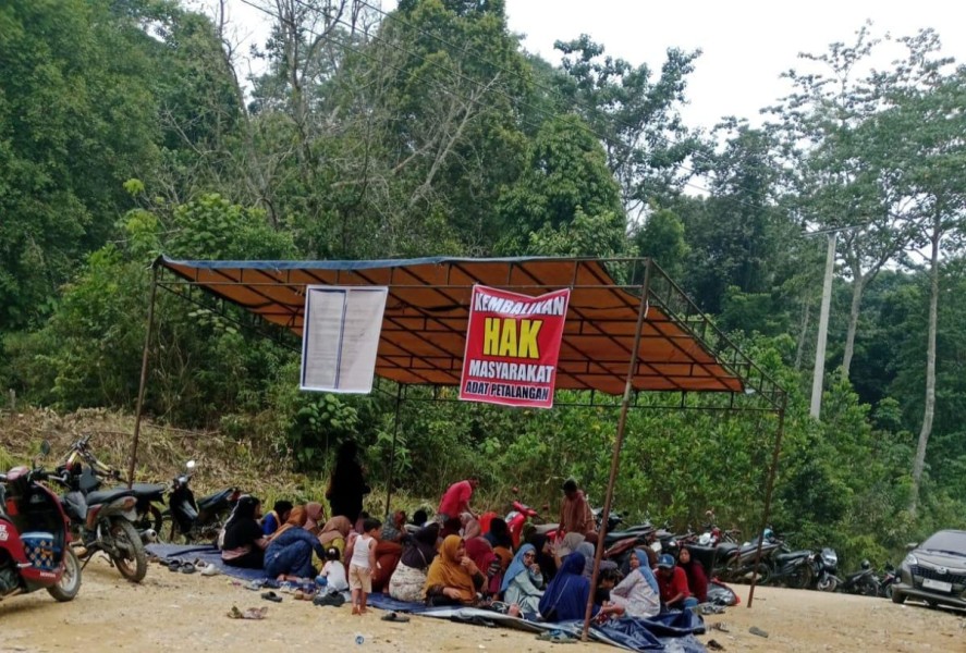 Tagih Kewajiban Kemitraan 20 Persen PT Serikat Putra, 1.500 Warga Pelalawan Gelar Aksi Damai