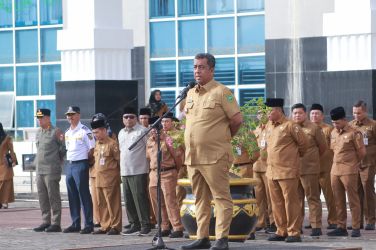 Pimpin Apel Perdana, Pj Walikota Roni Rakhmat Ingatkan ASN Pekanbaru Jangan Terkotak-kotak