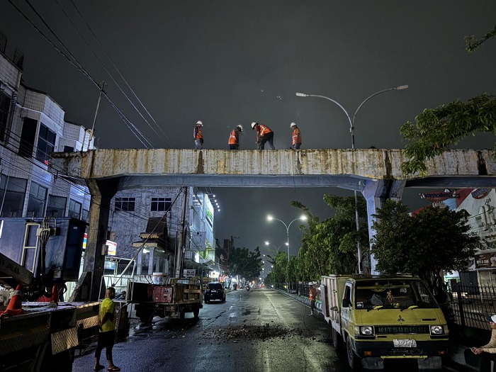 Tak Terpakai dan Tak Layak, JPO Tuanku Tambusai Dibongkar Pemko Pekanbaru