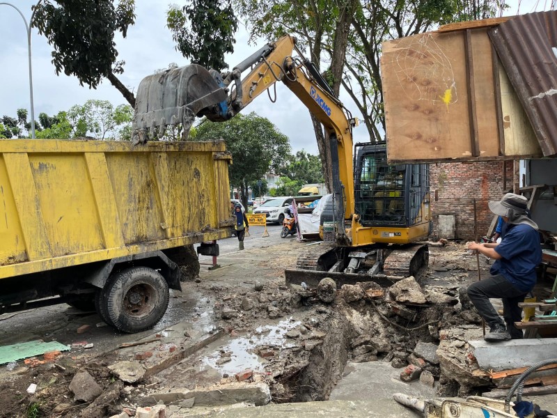 Bangunan Diatas Drainase Akan Dibongkar di Pekanbaru