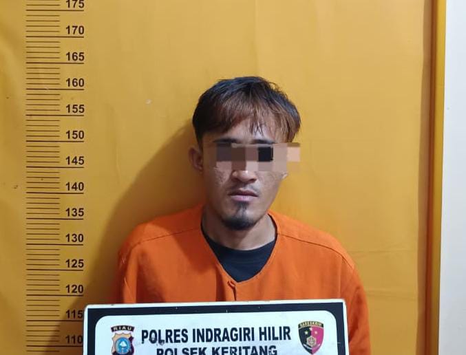 Polsek Keritang Ringkus Pengedar Sabu di Desa Sencalang