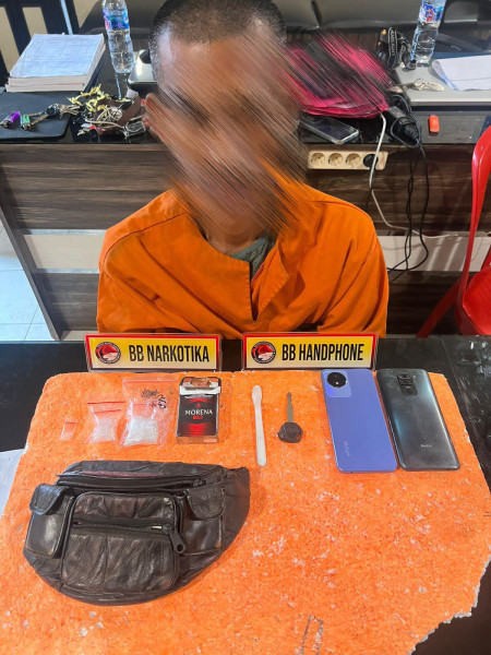 Diduga Akan Transaksi Narkotika, Seorang Pria Berhasil Diringkus Satres Narkoba Polres Inhil