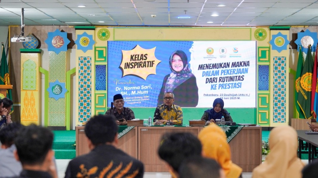 Kelas Inspiratif UMRI, Dr Norma Sari Tegaskan Peran Tendik Bagian dari Sistem Dakwah Kolektif