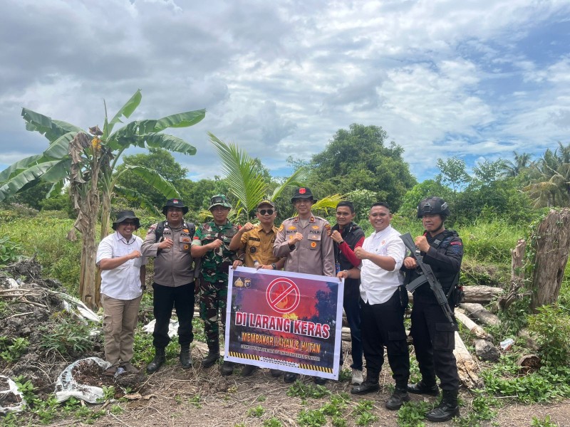 Potensi Karhutla Akibat El Nino, Polsek Kateman Gelar Sosialisasi dan Patroli Pencegah