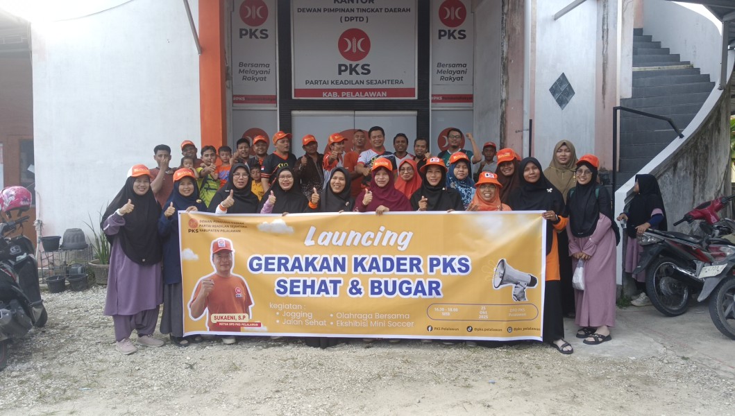 DPD PKS Pelalawan Luncurkan Gerakan Kader Sehat & Bugar