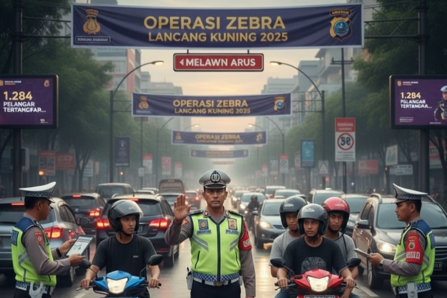 1.284 Pelanggar di Pekanbaru Selama Operasi Zebra Lancang Kuning Digelar