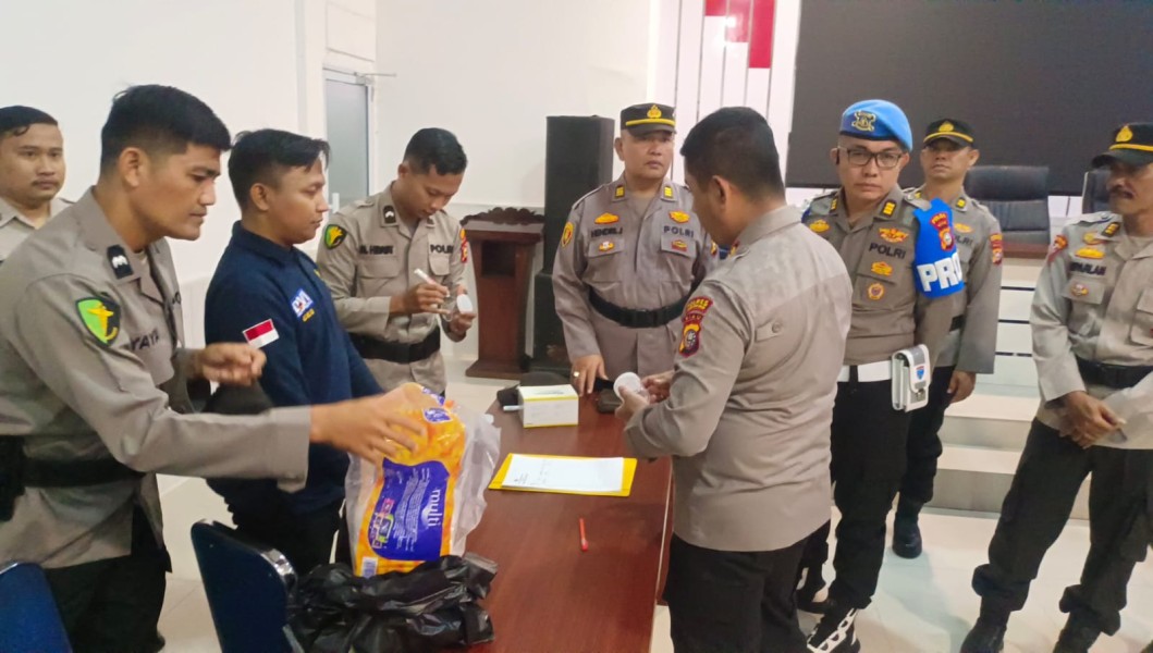 Mendadak Tegang, Anggota Polisi di Inhil Dites Urine dan Cek Judol
