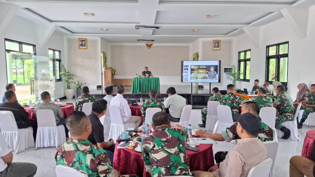Sosialisasi Program Makan Sehat Bergizi, Dandim 0314/Inhil Ajak Perusahaan Berkolaborasi