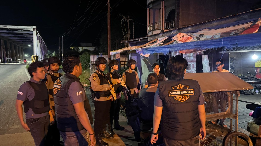 Gencar Operasi, TIM RAGA Polres Inhil Perangi Premanisme dan Genk Motor di Tembilahan