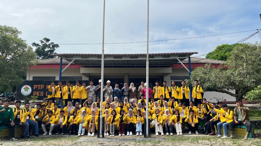 Mahasiswa Unilak Kagumi Insiatif Energi Terbarukan Limbah Sawit PTPN IV Regional III
