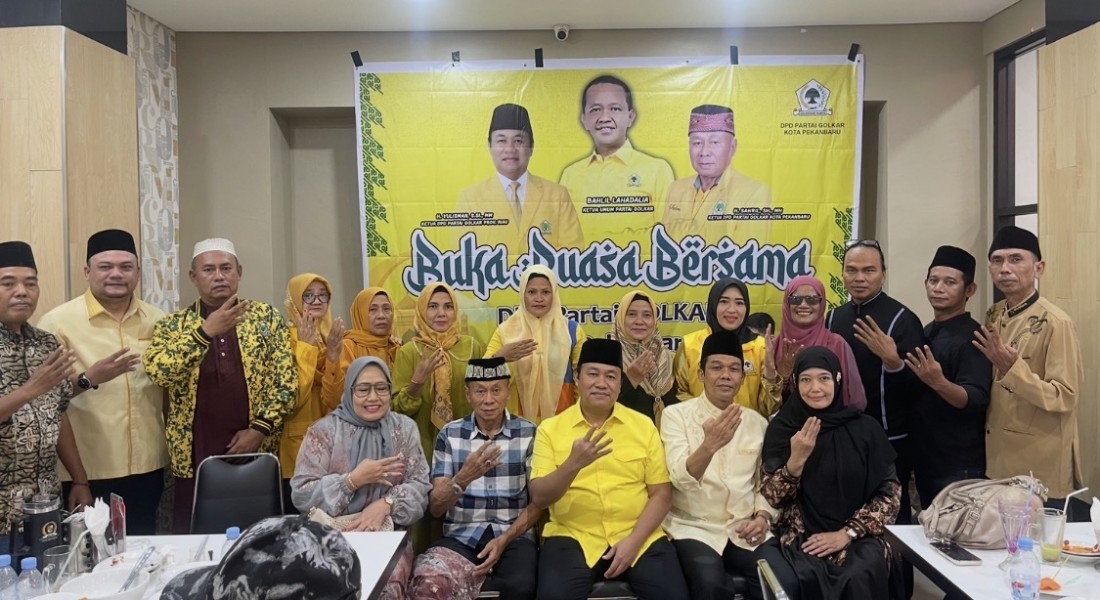 Yulisman Hadiri Buka Bersama Golkar Pekanbaru, Nama Roni Amriel Menguat di Musda