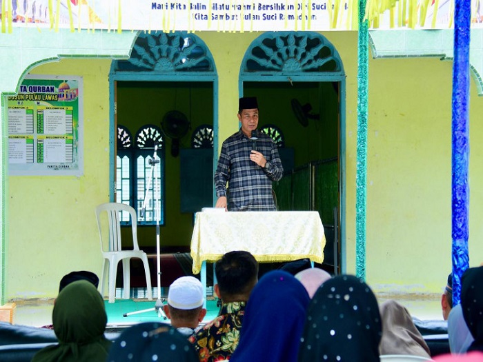Jaga Tradisi dan Ukhuwah, Masyarakat Pulau Lawas Sambut Hangat Kehadiran Bupati Kampar