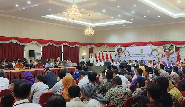 Di Forum Konsultasi Publik RPJMD, Gubri Curhat Kondisi Keuangan Pemprov Riau