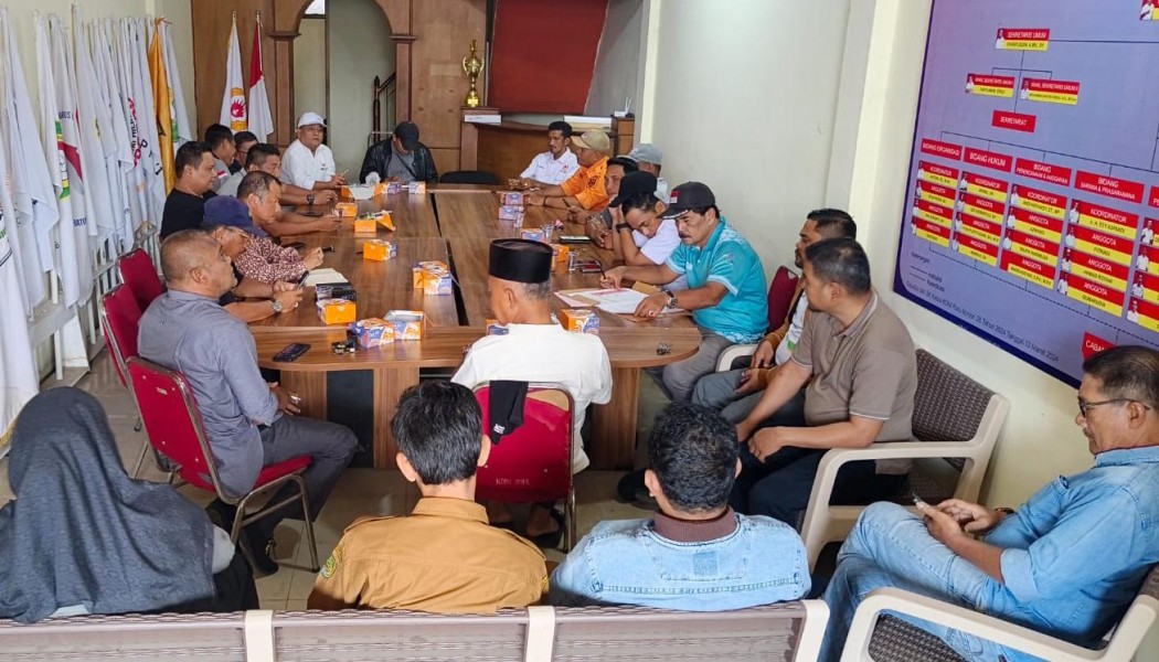 Rapat Internal Pengurus KONI Inhil Bahas Persiapan PORPROV XI Tahun 2027