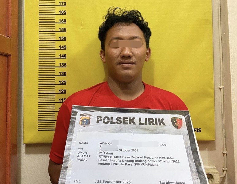 Begal Payudara Diringkus Polsek Lirik, Pelakunya Supir Perusahaan Swasta