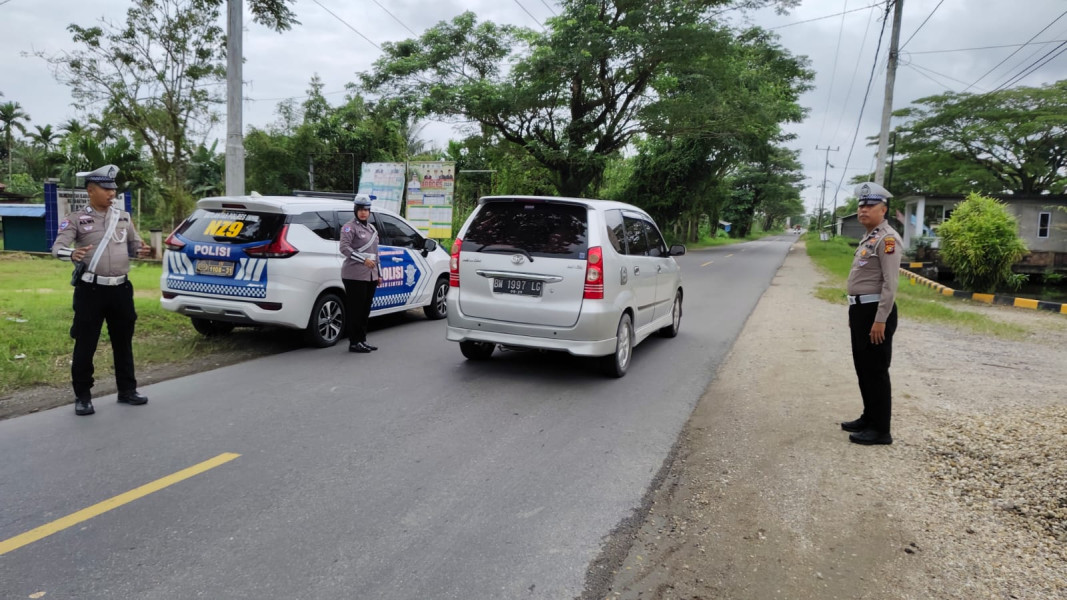 Libur Long Weekend, Satlantas Polres Inhil Patroli Jarak Jauh Antisipasi Macet dan Rawan Laka
