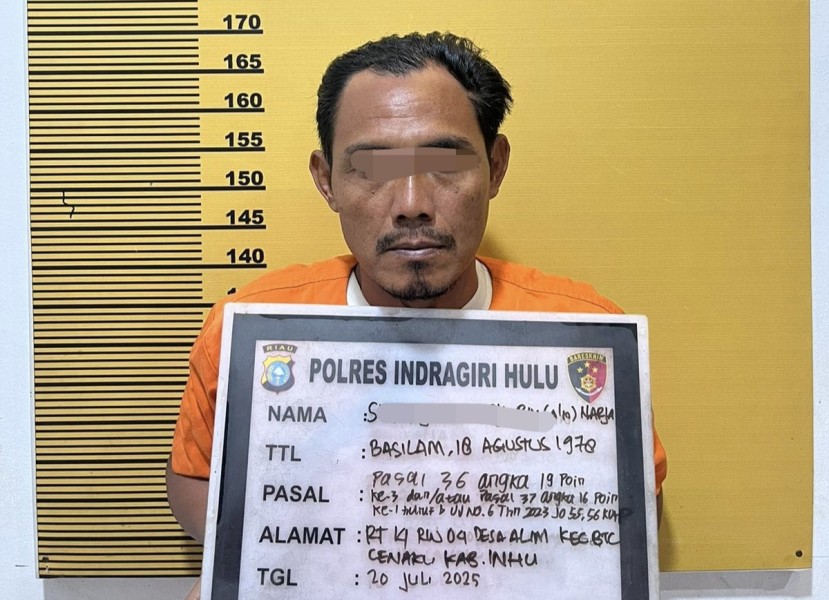 Kepala Desa di Inhu Dicokok Terlibat Kasus Kebakaran Hutan dan Lahan