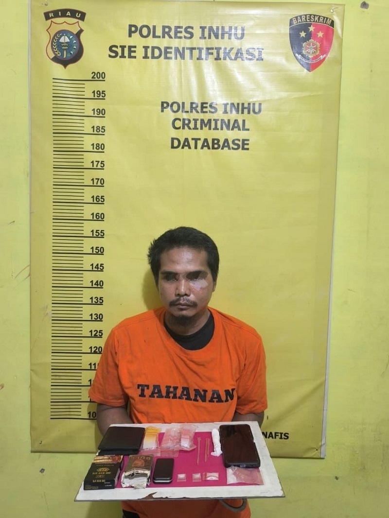 Mobil Tronton Kebun Sawit PTPN Dijadikan Sarang Sabu, Pengedar di Inhu Digulung Polisi