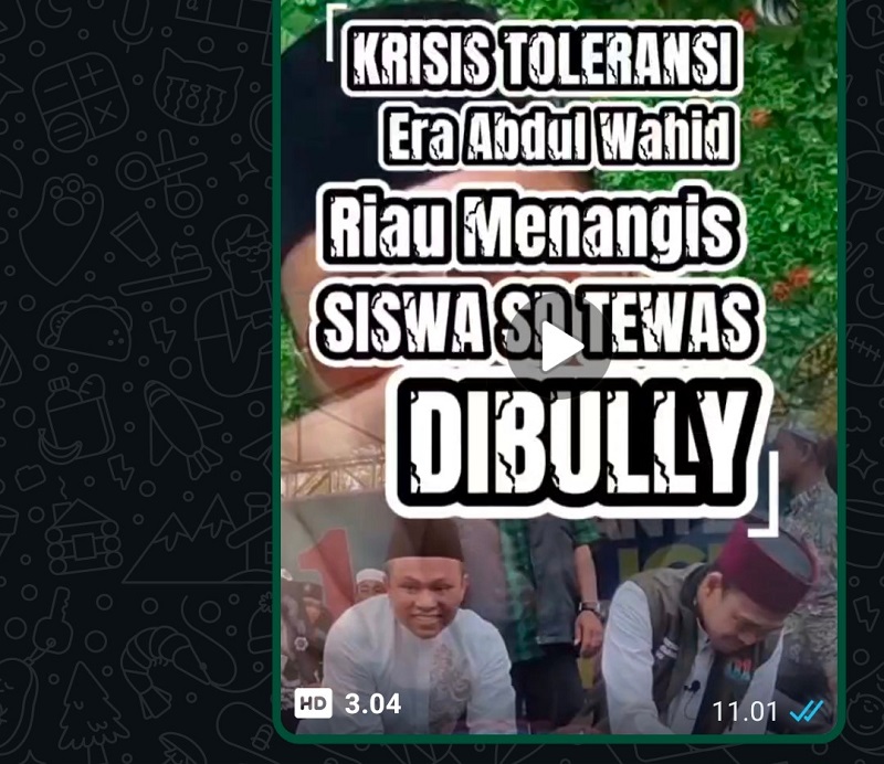 Hat-hati  Terprovokasi, Beredar Video Oknum Sebut Abdul Wahid Gubernur Intoleran