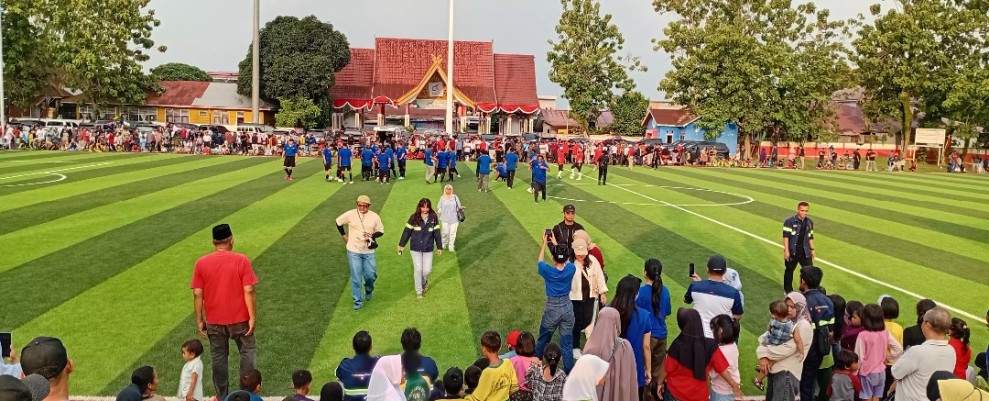 Bupati Zukri Resmikan  RTH Taman Bola Pangkalan Kerinci