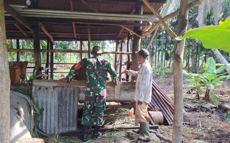 Serda Andri Widodo Sosialisasi Cegah Wabah PMK di Peternakan Warga